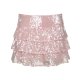 European And American Style Sequined Pleated Skirt